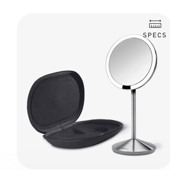 simplehuman•  Sensor Mirror brushed stainless steel, mini, rechargeable - Picture 6 of 8